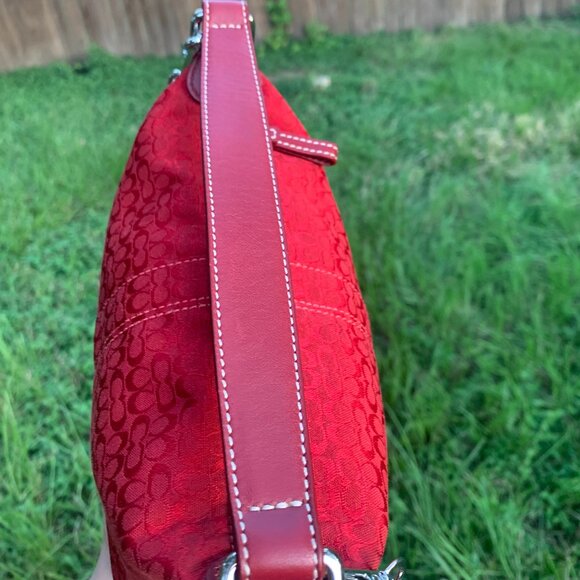 Coach Vintage Red Soho Hobo Bag - Picture 5 of 16